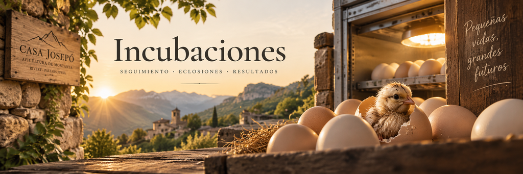 Incubación de huevos en Casa Josepó