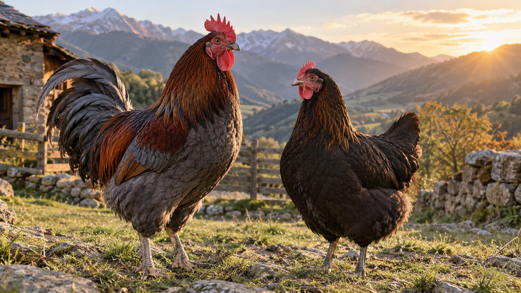 Marans azul-cobre y negro-cobre en Casa Josepó
